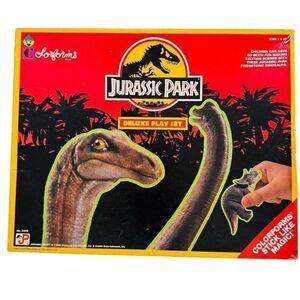 Jurassic Park Colorforms Deluxe Play Set Vintage 1993